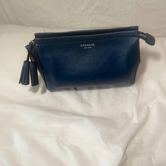 Coach Vintage Navy Blue Clutch - Picture 2 of 13